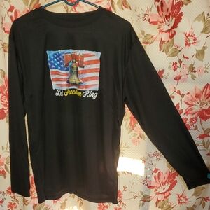 Black Long Sleeve Let Freedom Ring Shirt Large